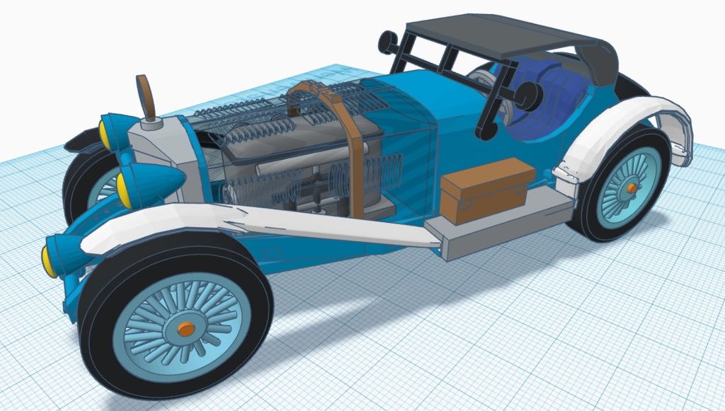 3D-модель автомобиля в масштабе 1:24