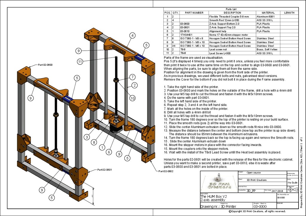 3D Принтер HUM Box V2.0