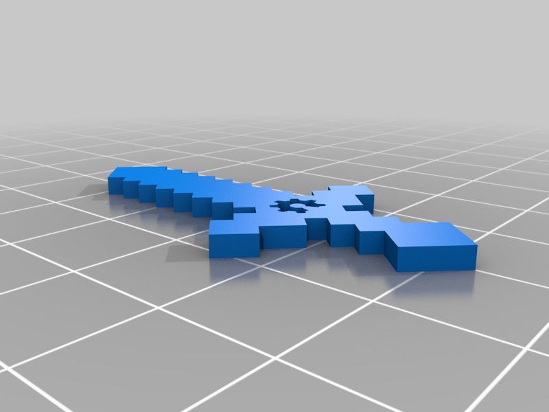 Открытый меч из Minecraft