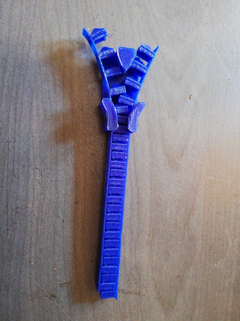 Модель молнии с функцией открывания и закрывания