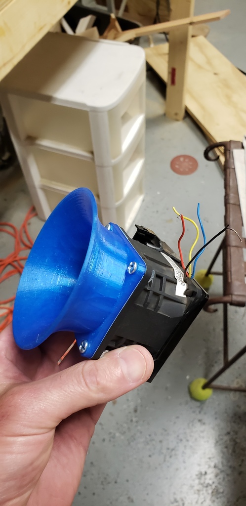 Открытый воздухозаборник для 12V 60мм серверного вентилятора