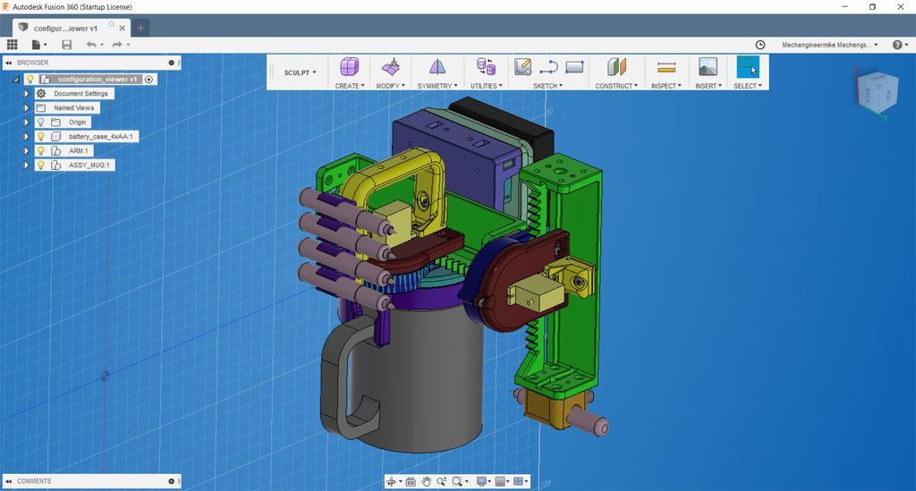 Mug-O-Matic: Маленький CNC-робот для рисования