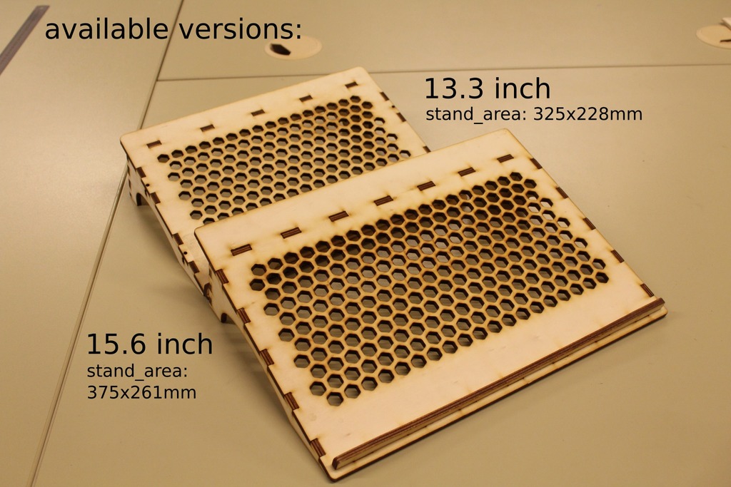 Подставка для ноутбука с лазерной резкой