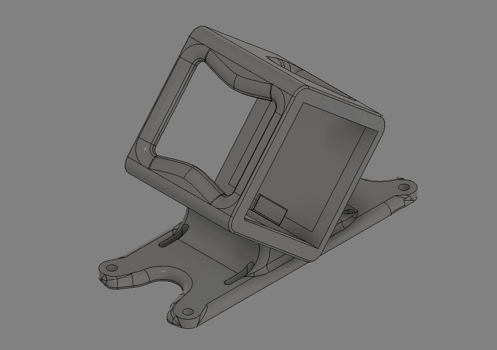 Крепление для GoPro Session (углы 40/60 градусов)