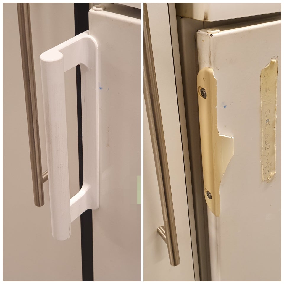 Замена ручки двери холодильника