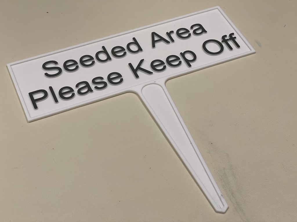 Знак "Запрещено входить в посеянную зону"