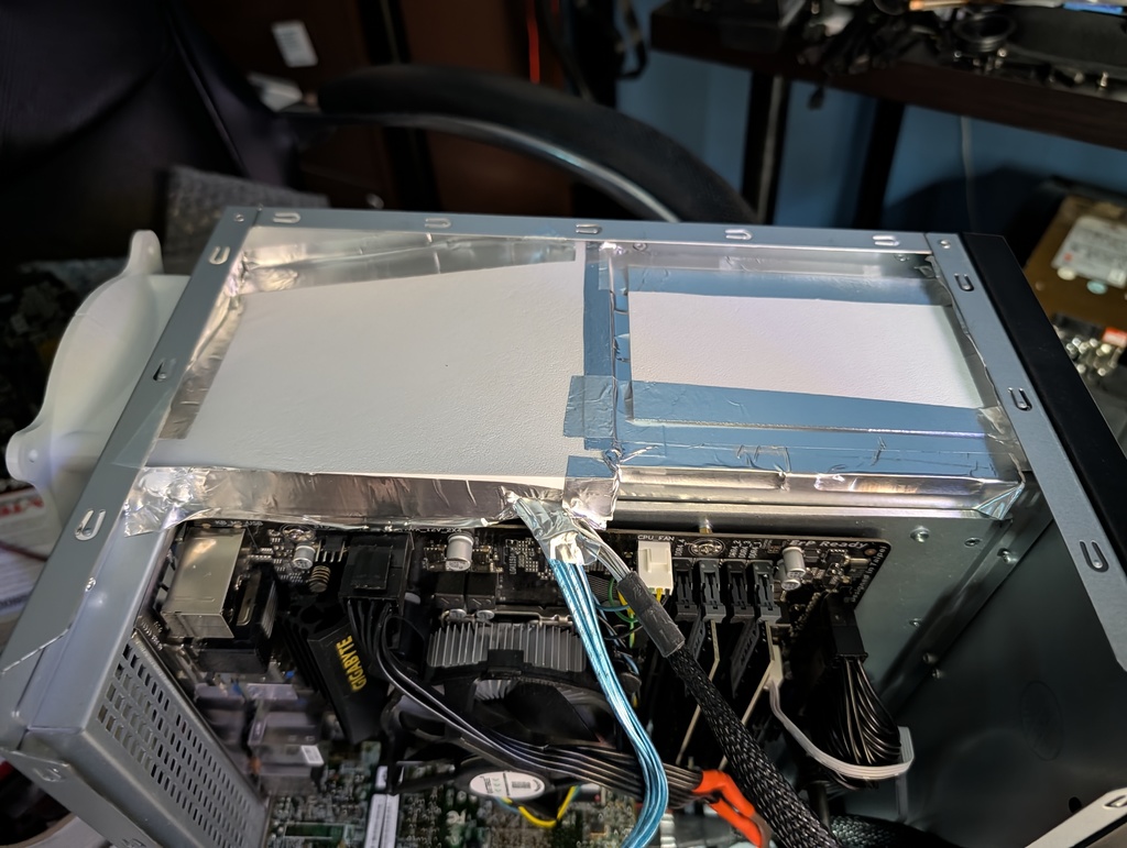 Вентиляционный туннель для корпуса Audheid K7 NAS