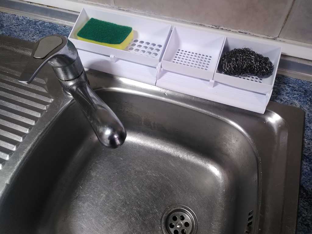 Модульный органайзер для губок с платформой для слива