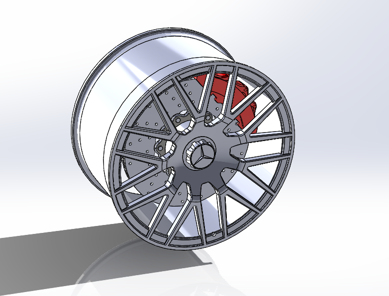 Сборка колеса Mercedes AMG