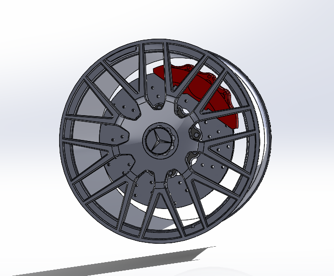 Сборка колеса Mercedes AMG