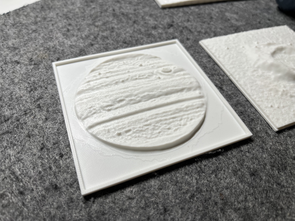 Тактильная модель Юпитера (JWST MIRI)