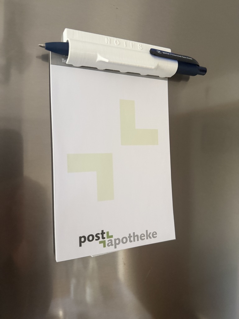 Держатель для заметок и ручки на холодильник