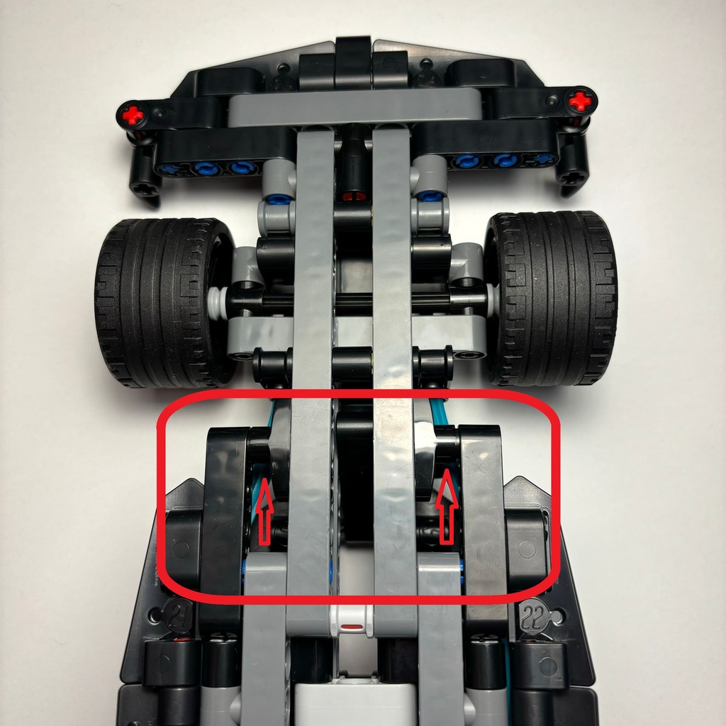 Крепление для рамки и стены для LEGO 42165 | Mercedes-AMG F1 W14 E