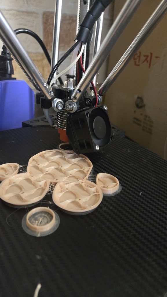 Крепление для вентилятора 40мм для Delta Kossel