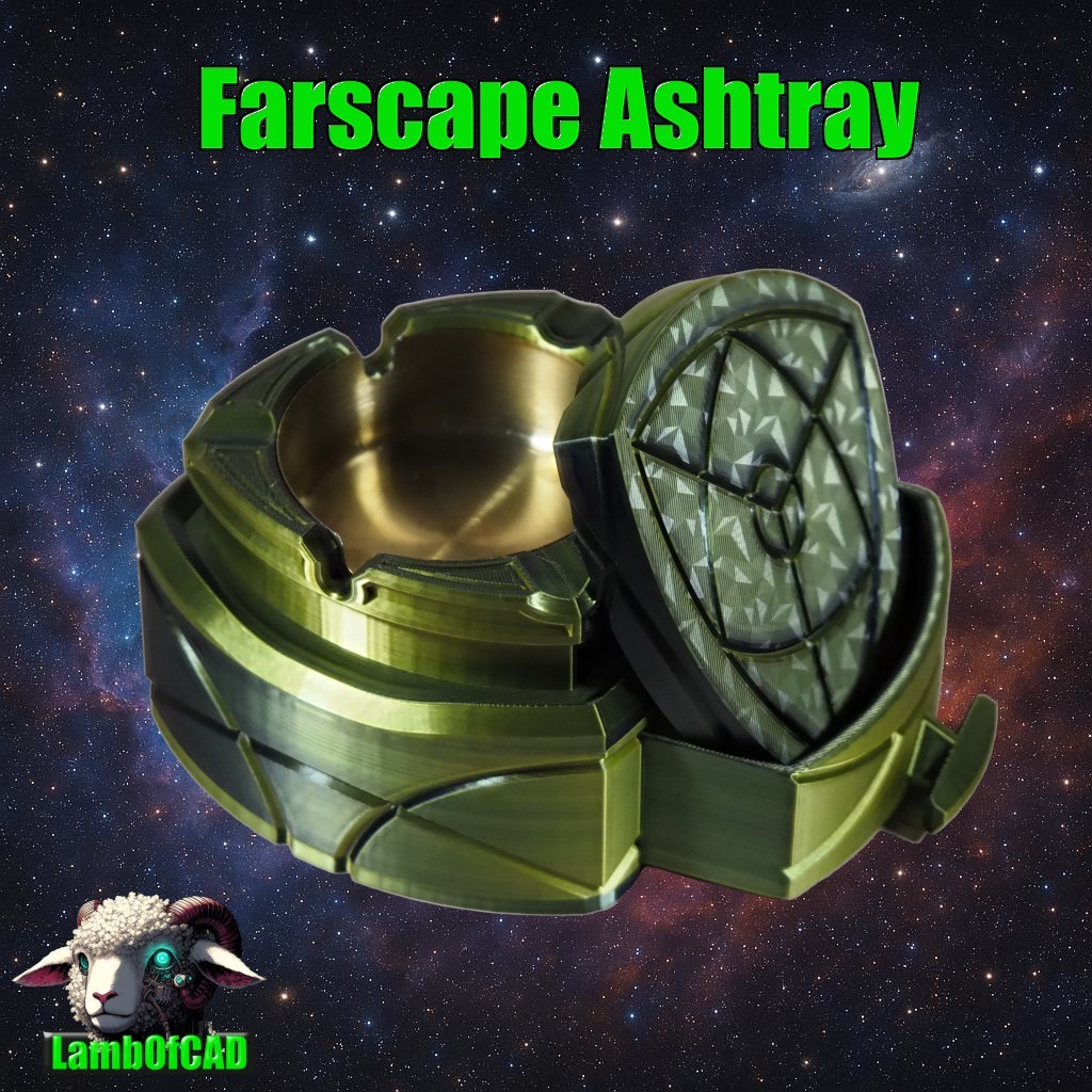 Пепельница Farscape с крышкой и ящиком для хранения