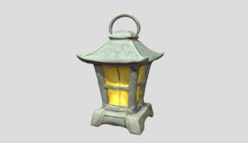 Японский фонарь 3D модель