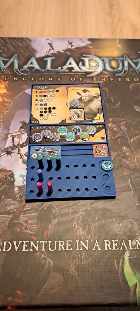 Персонажные доски для настольной игры Maladum