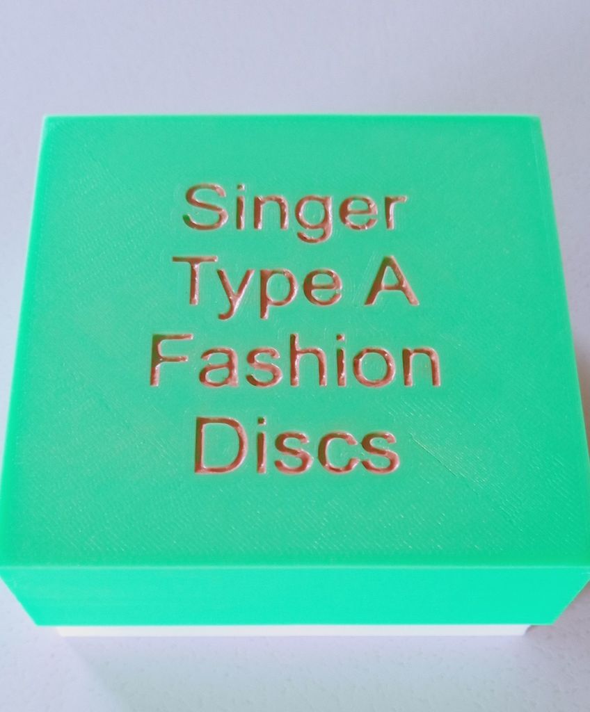 Коробка для хранения модных дисков Singer Type A