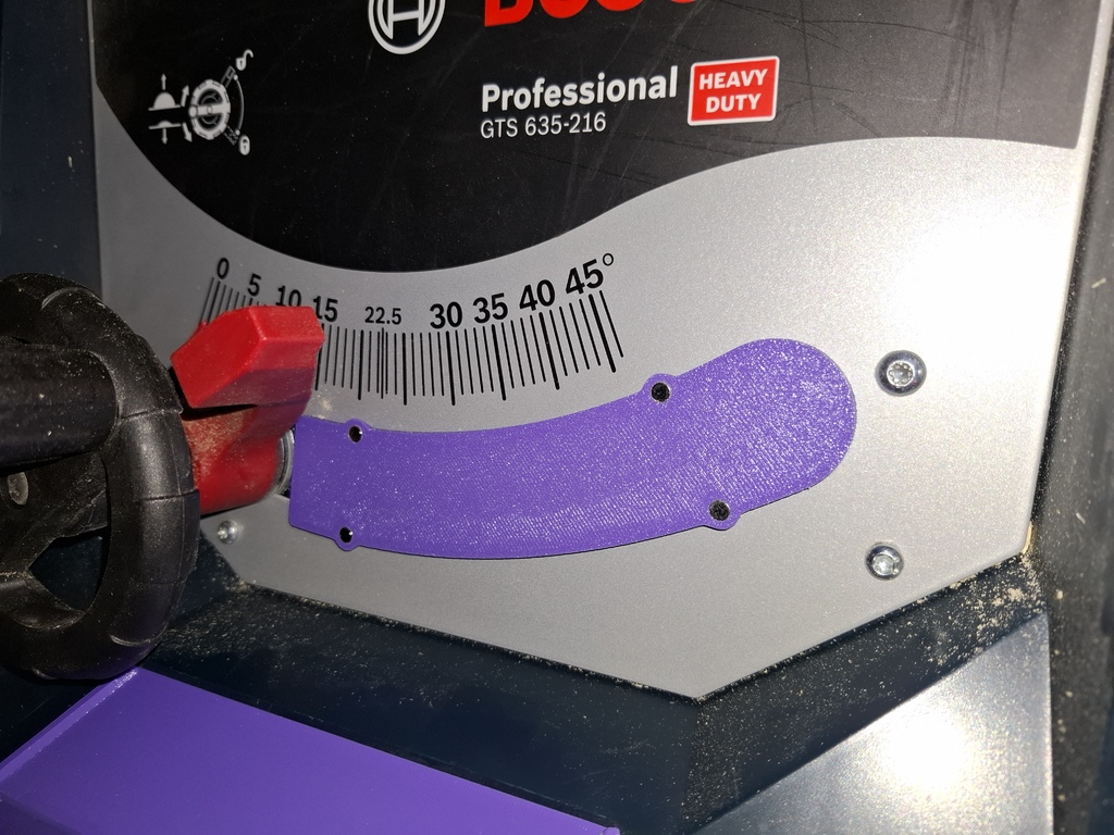 Крышка регулировки угла для Bosch GTS 635-216