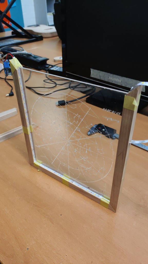 Лазерно вырезанная звёздная плита