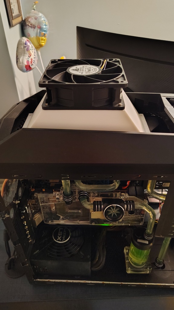 Отвод для вентилятора 120мм к радиатору 240мм