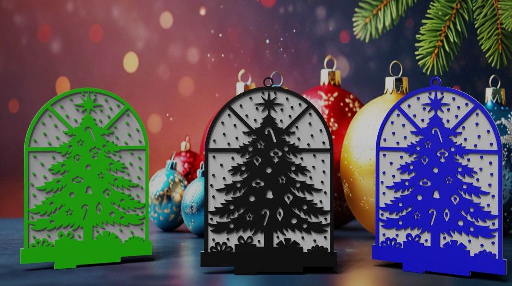 Ёлка с подарками (с кольцом и без)