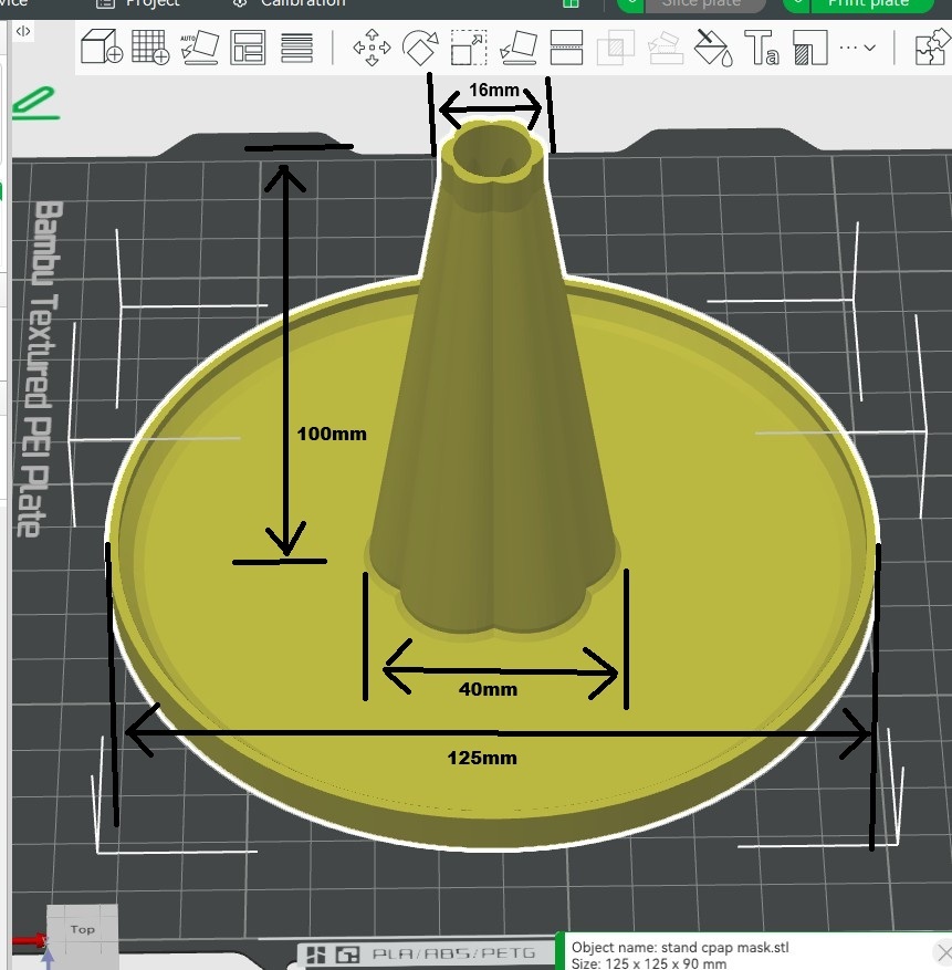 3D модель Тримач для сушки маски CPAP та куточкового з'єднувача - фото 6