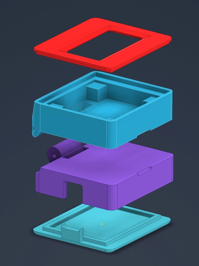 Складной корпус для ESP32 с OLED дисплеем