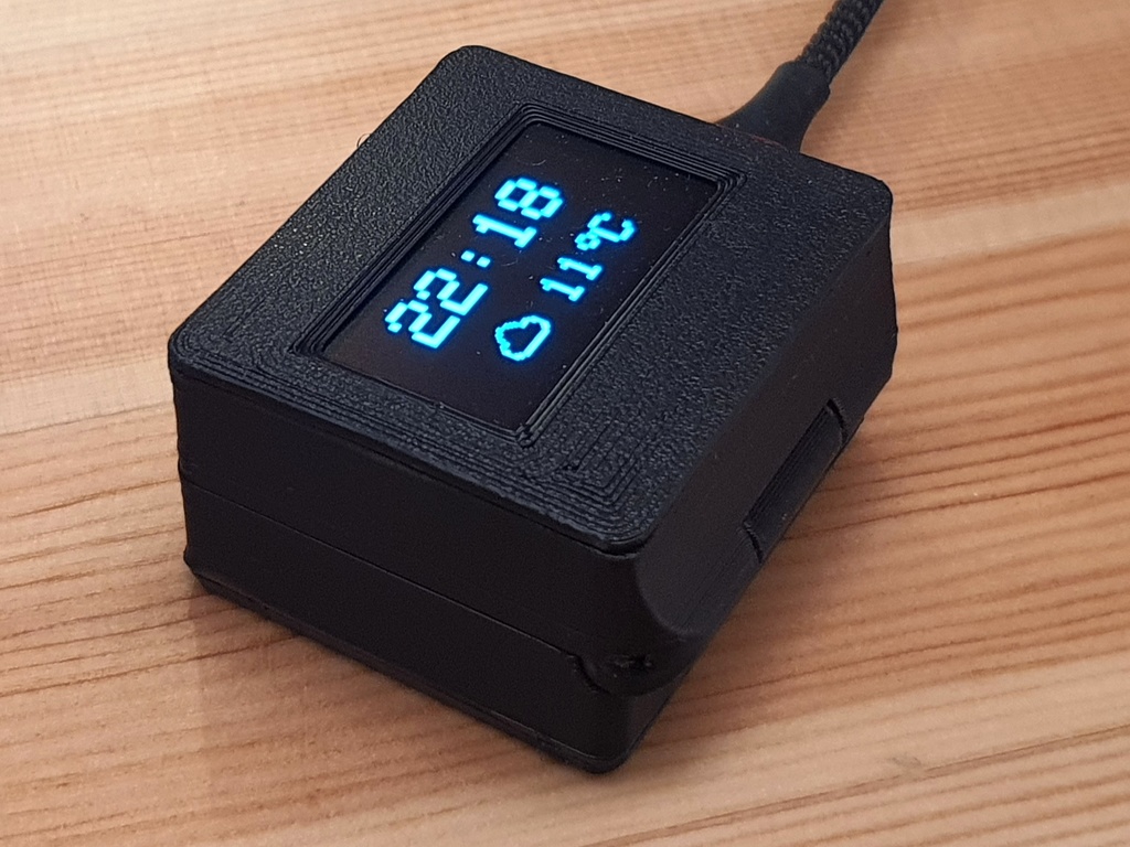 Складной корпус для ESP32 с OLED дисплеем