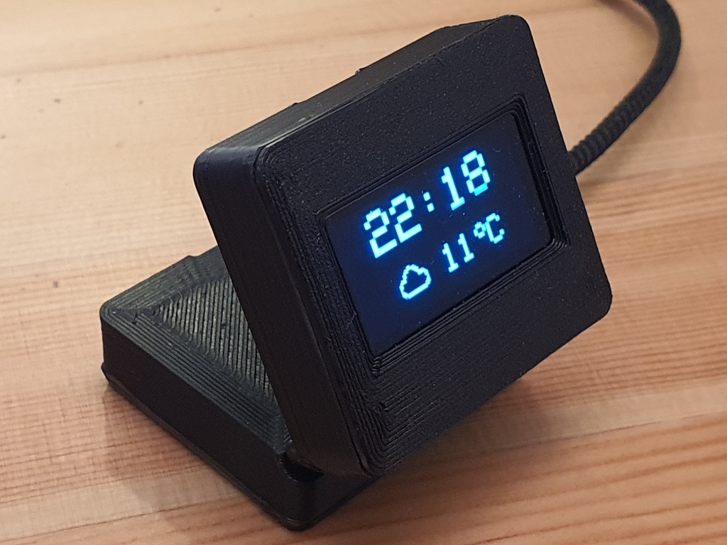 Складной корпус для ESP32 с OLED дисплеем