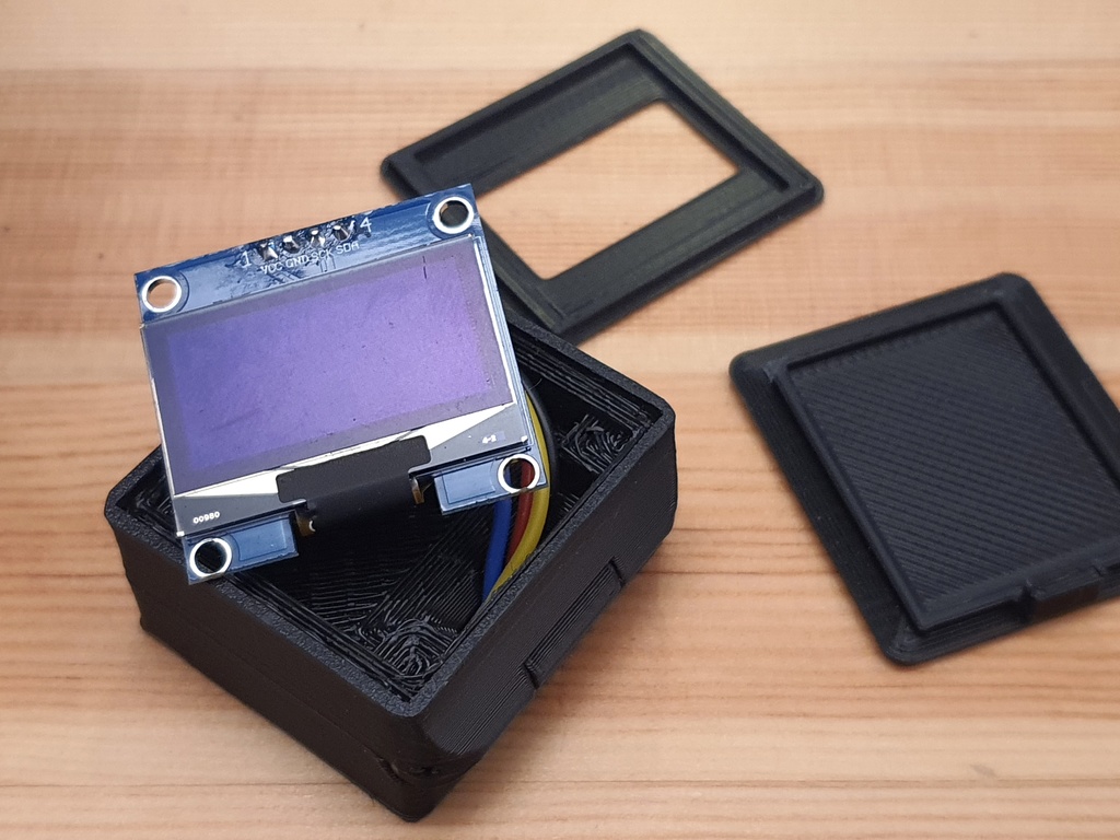 Складной корпус для ESP32 с OLED дисплеем