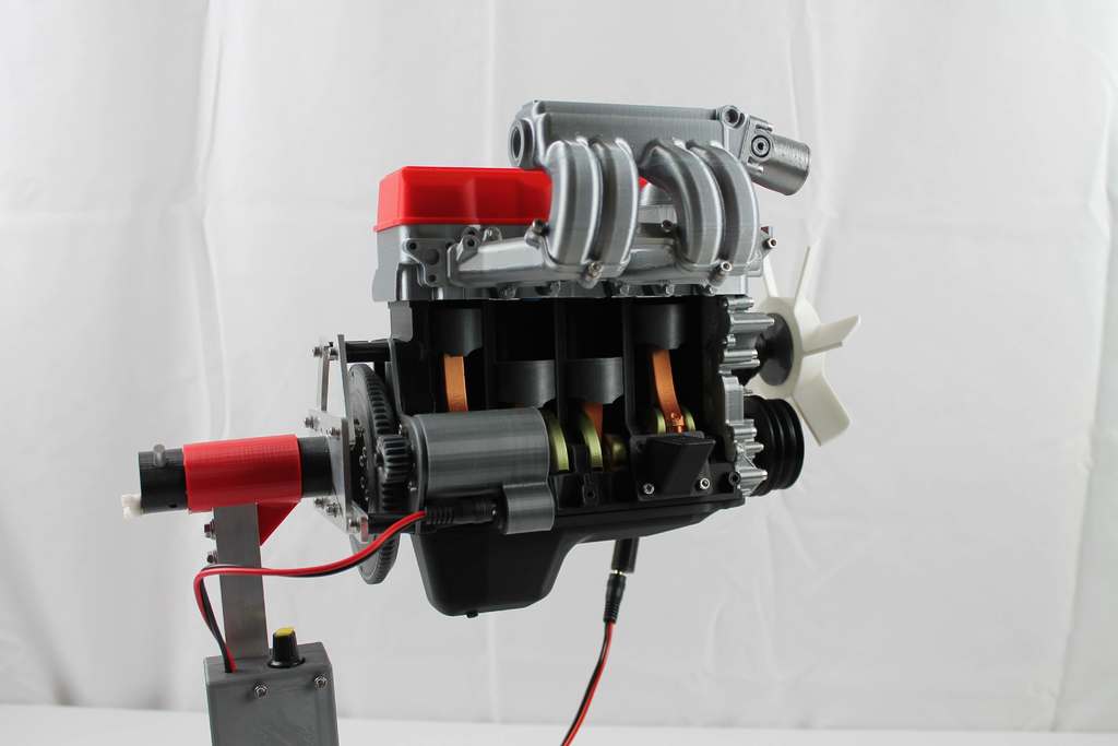 3D Модель Двигателя Toyota 22RE