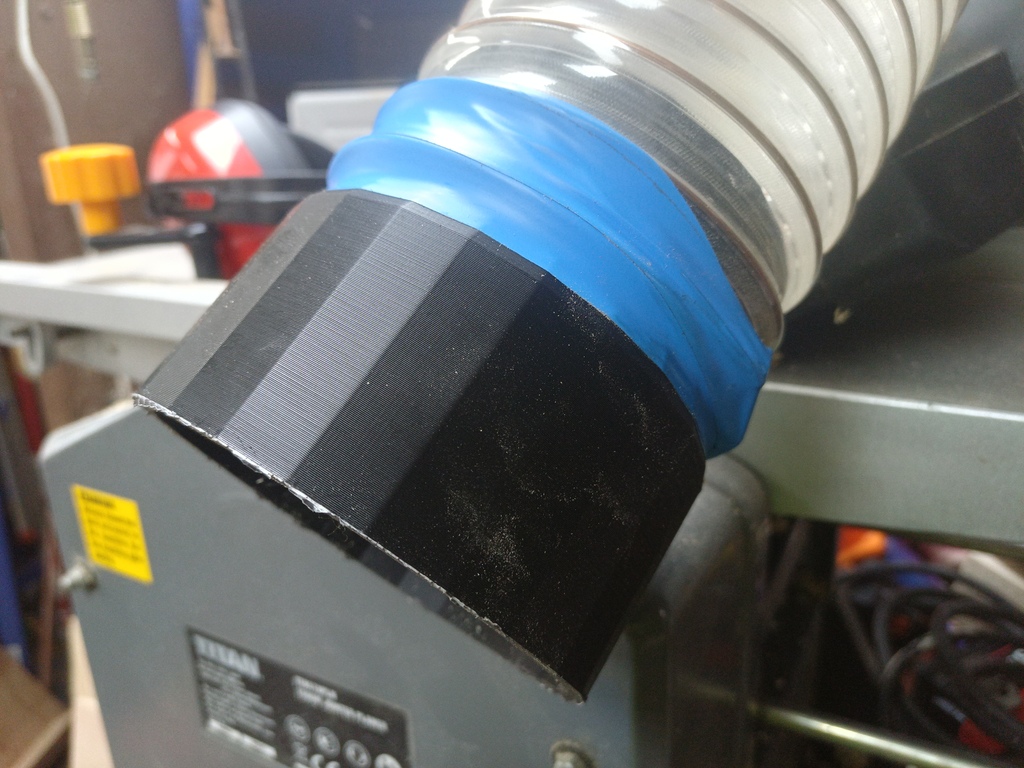 Адаптер для подключения пылесоса к строгальному станку