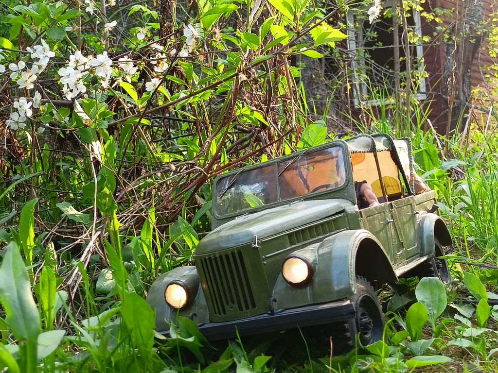 Модель RC GAZ-69A в масштабе 1/10