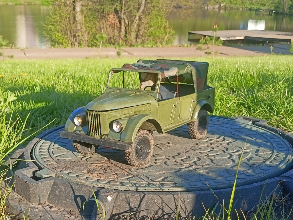 Модель RC GAZ-69A в масштабе 1/10