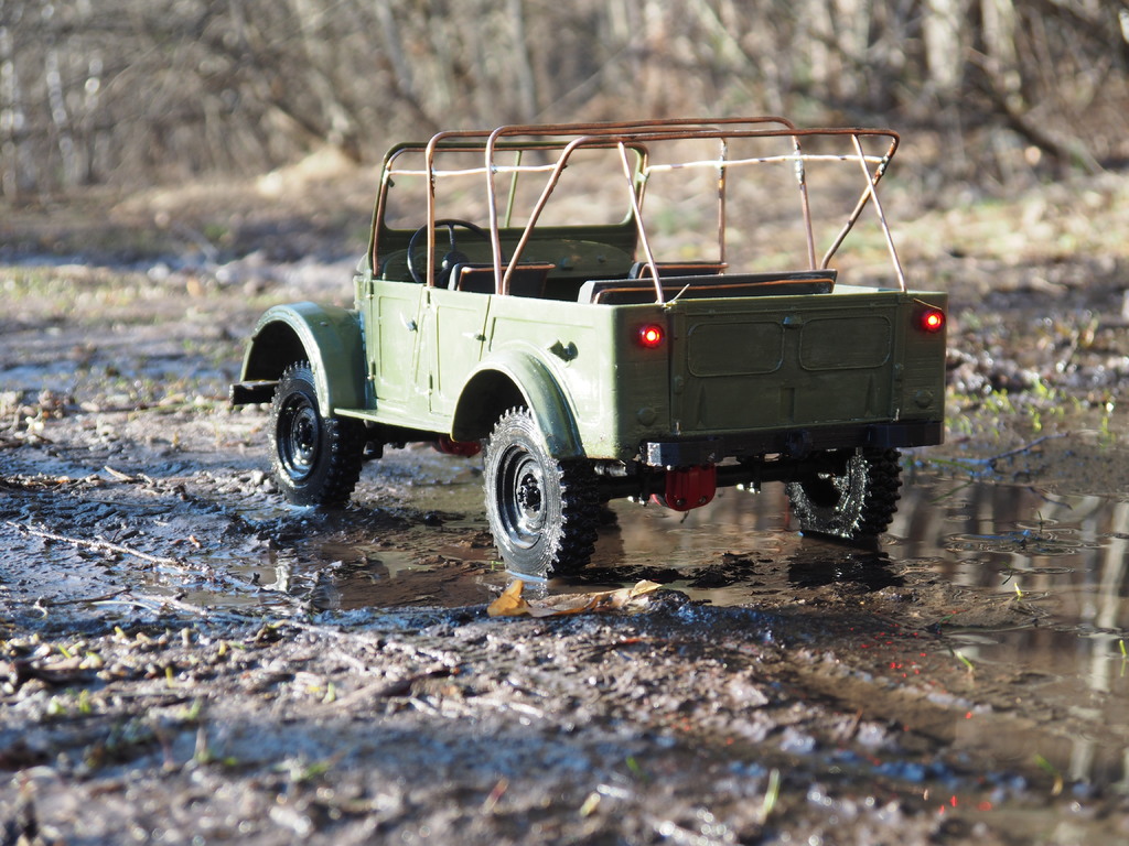 Модель RC GAZ-69A в масштабе 1/10