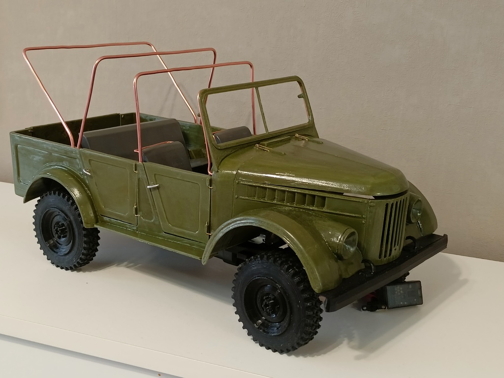 Модель RC GAZ-69A в масштабе 1/10
