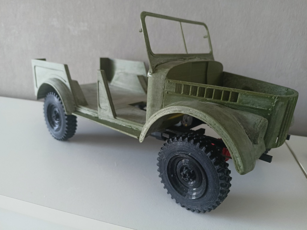 Модель RC GAZ-69A в масштабе 1/10