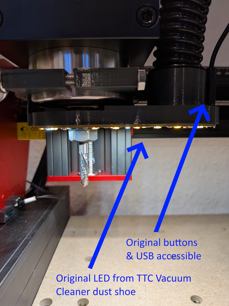 Адаптер пылеотсоса для CNC TTC 450 (Pro)