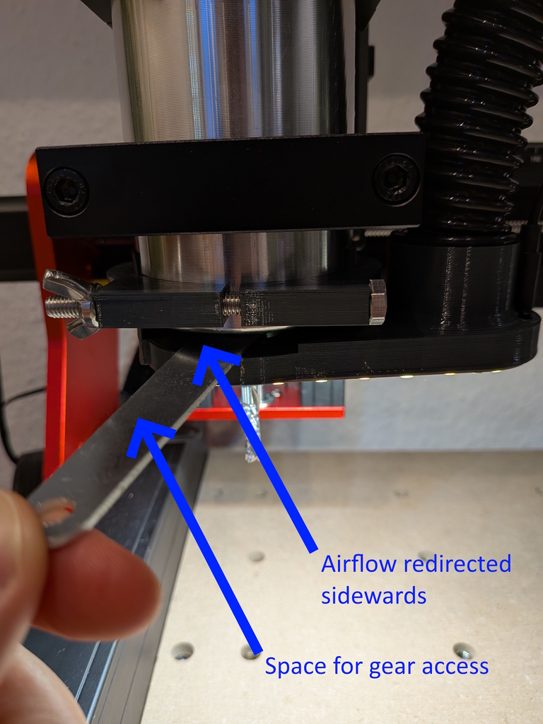 Адаптер пылеотсоса для CNC TTC 450 (Pro)