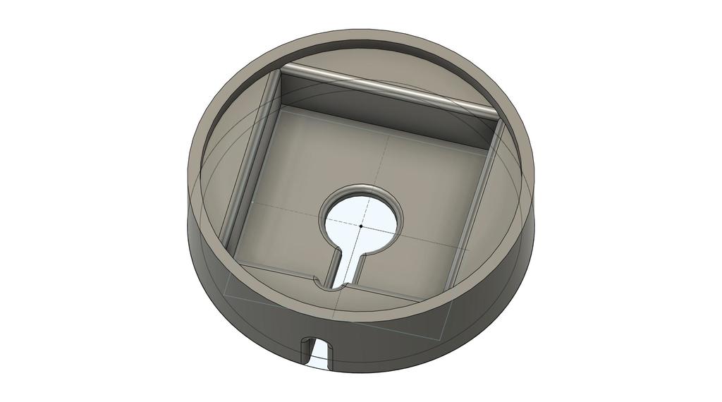 Круглая подставка с местом для света и провода