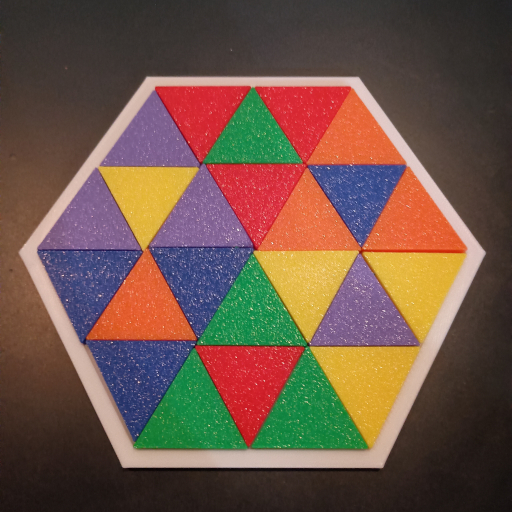 Набор треугольных мозаичных плиток