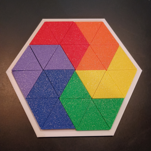 Набор треугольных мозаичных плиток