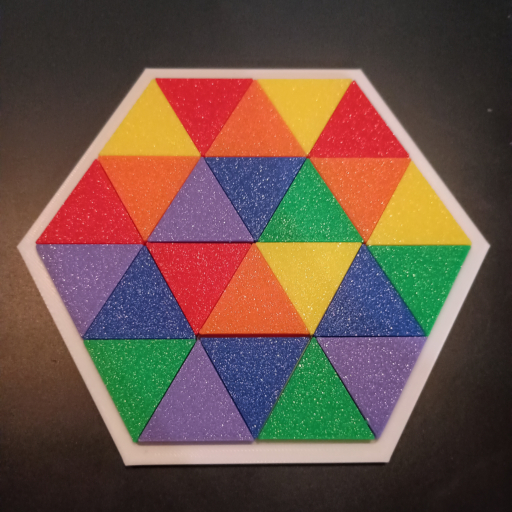 Набор треугольных мозаичных плиток
