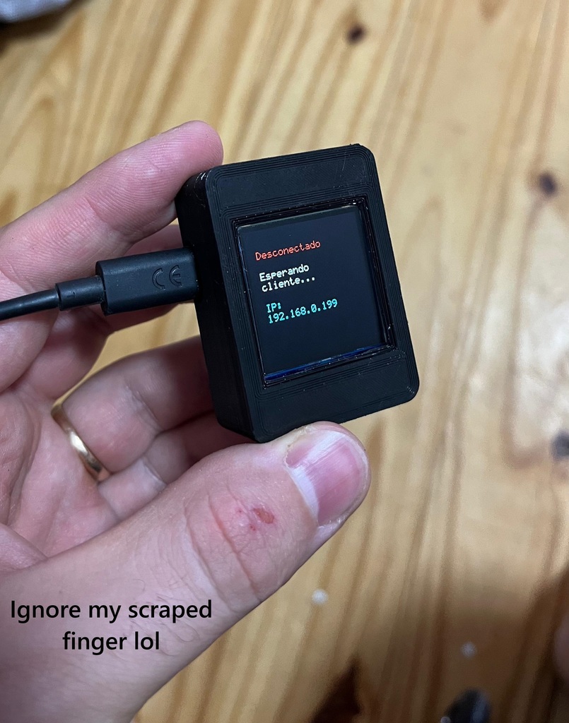 Корпус для ESP32 C3 Super Mini с экраном SPI 128x128