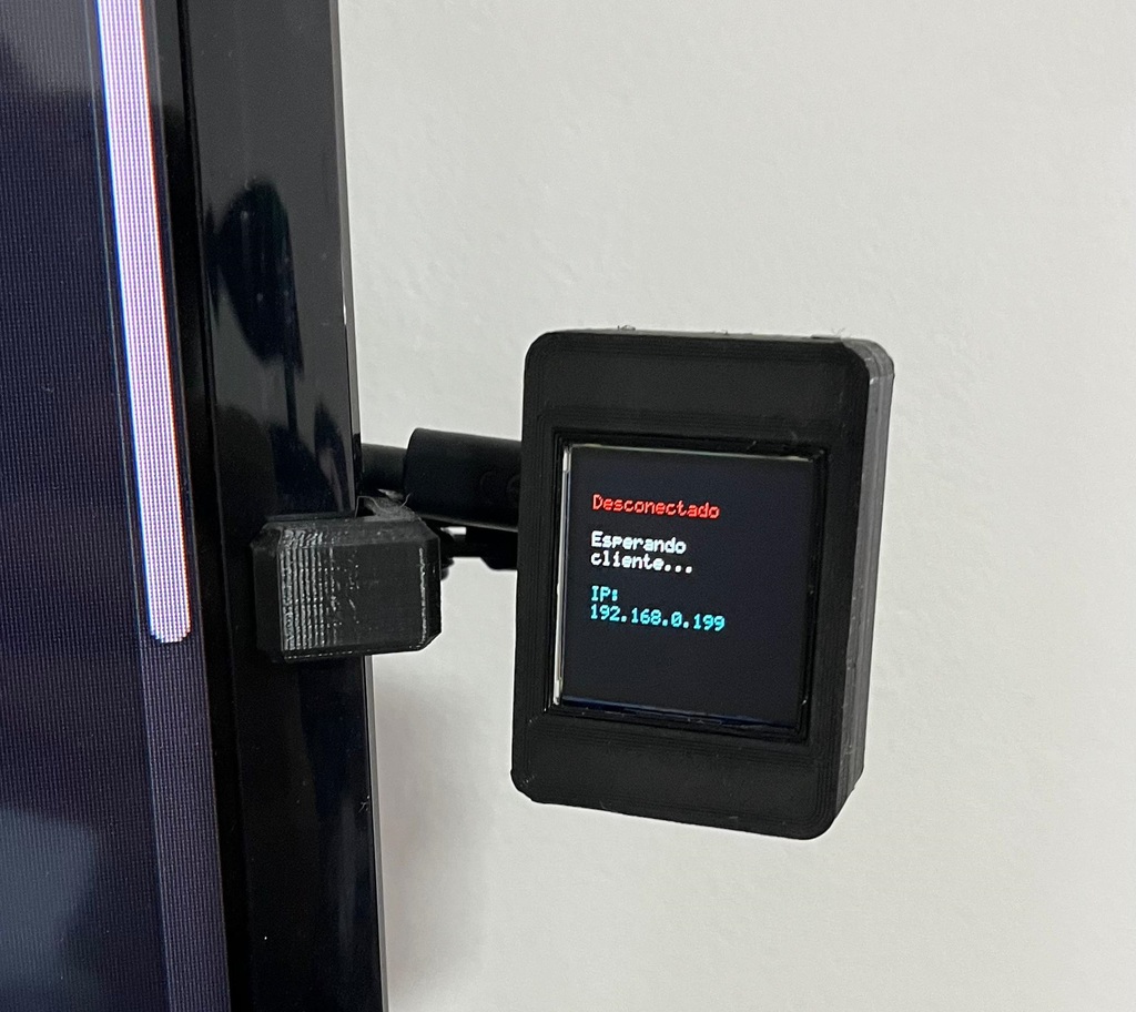 Корпус для ESP32 C3 Super Mini с экраном SPI 128x128