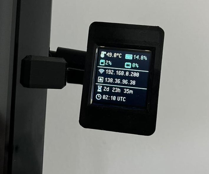 Корпус для ESP32 C3 Super Mini с экраном SPI 128x128