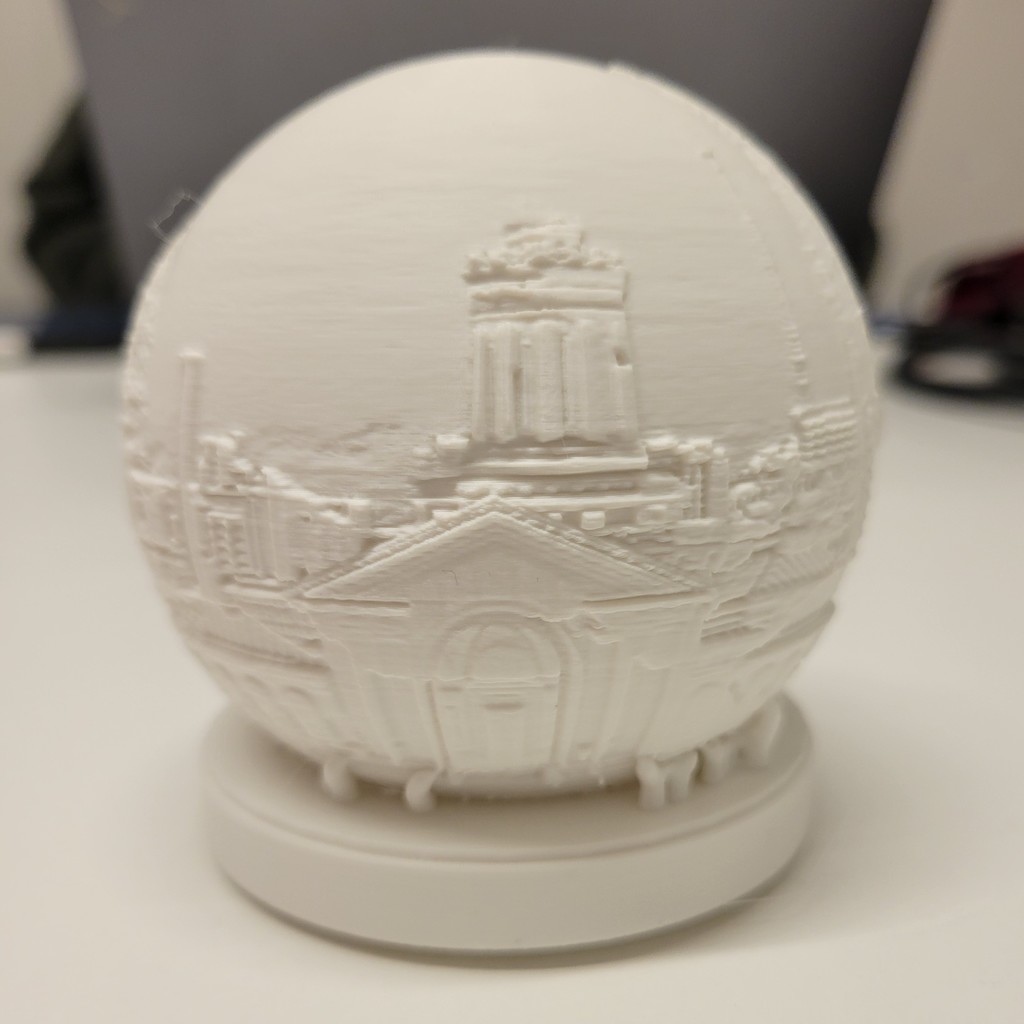 Литофан в форме светильника