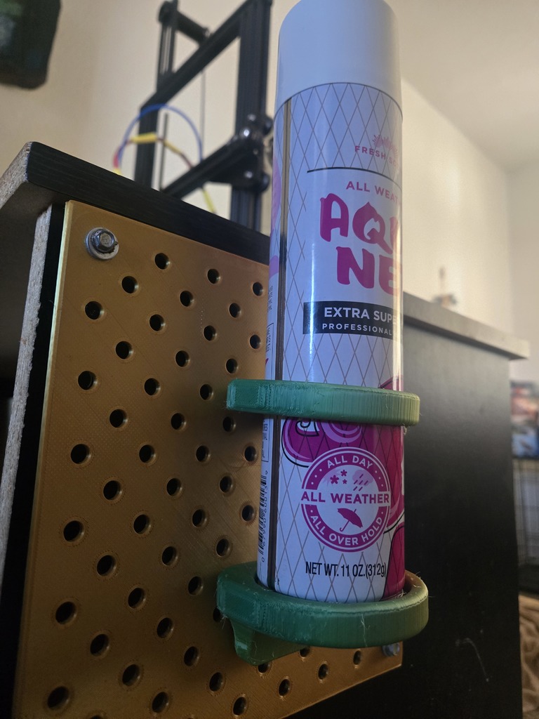 Держатель для баллончиков на перфорированной доске с тестером