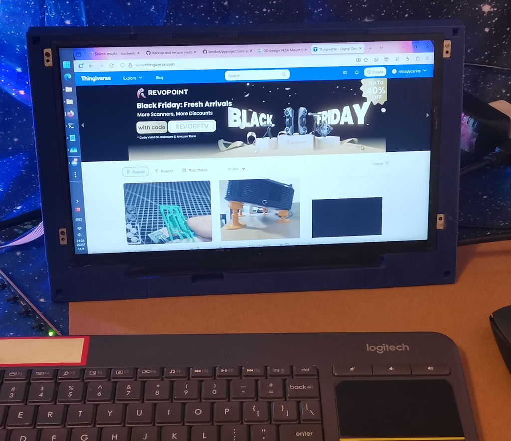 Крепление для 11.6 дюймового дисплея NT116WHM-N11